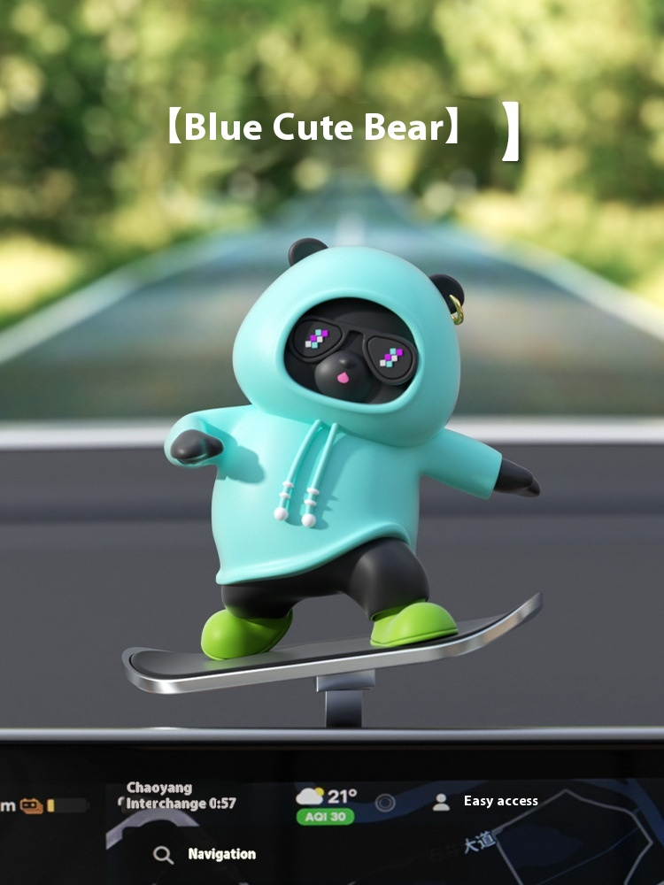 Cartoon Bear Car Skateboard My Modern Mart