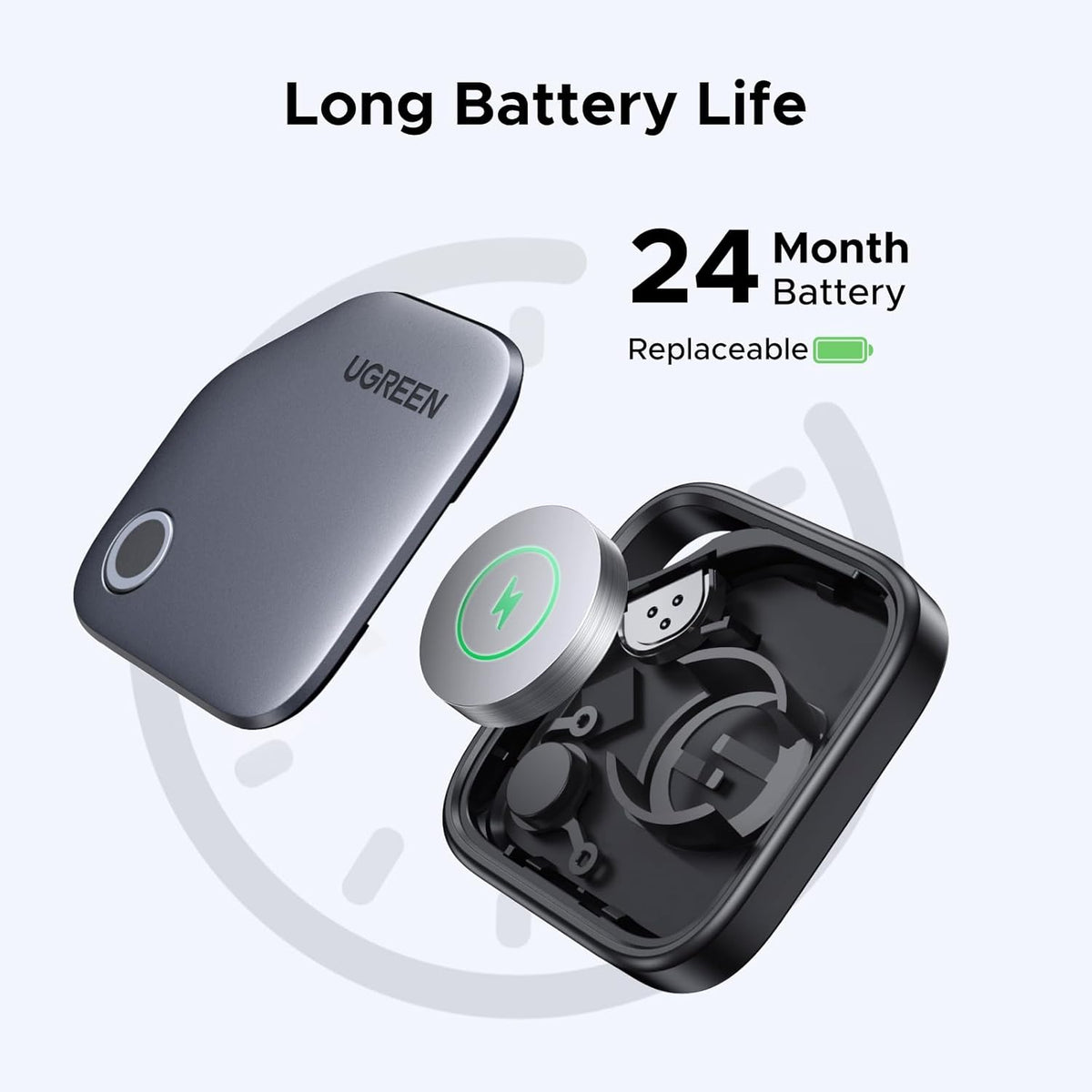 Bluetooth Tracker Tag 4-Pack – Works with Apple Find My, Key & Wallet Finder