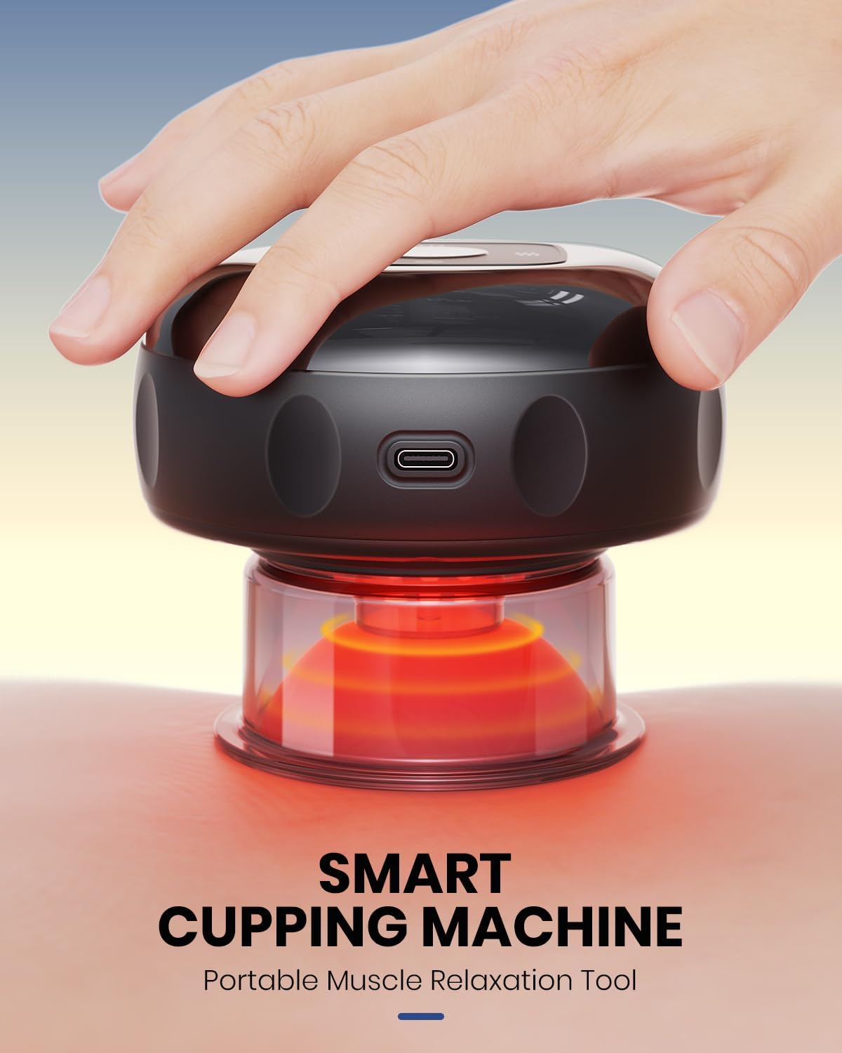 Electric Cupping Therapy Set 2-Pack – Smart Massager with Heat & Red Light