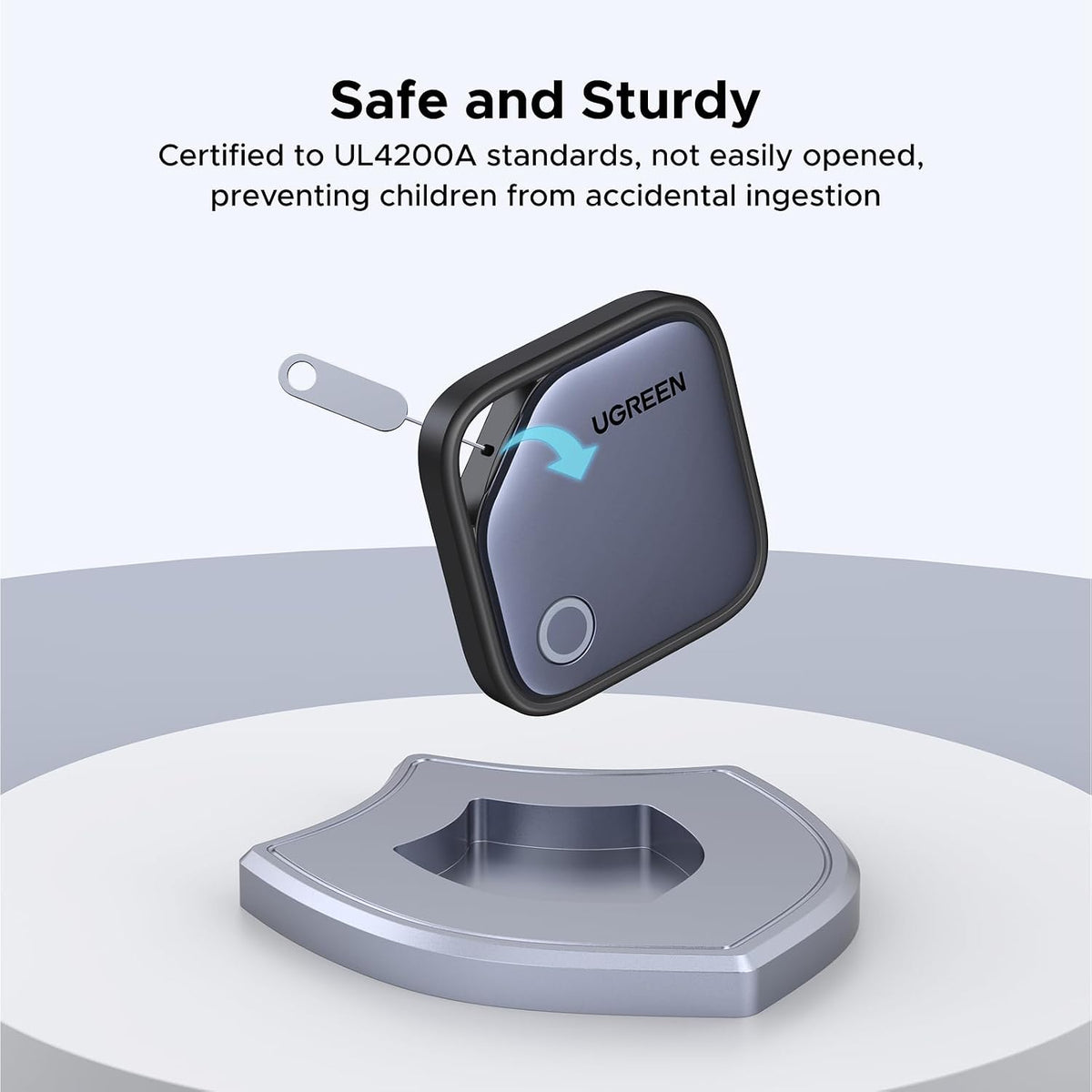 Bluetooth Tracker Tag 4-Pack – Works with Apple Find My, Key & Wallet Finder
