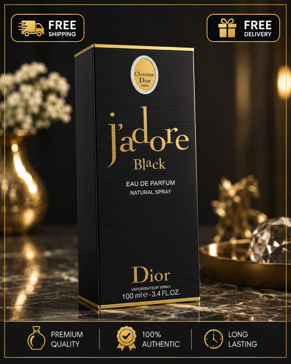 Dior J'adore Black EDP for Women 100ml