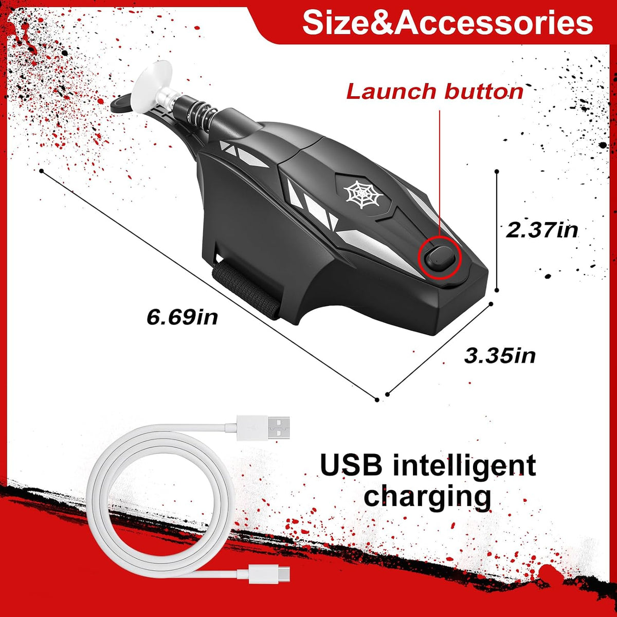 Web Shooter Wrist Toy | Magnetic & Suction Launcher for Kids Role-Play