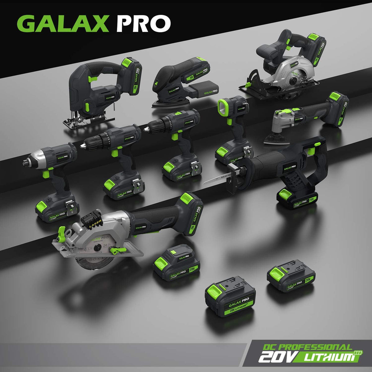 GALAX PRO 20V Cordless Impact Driver – Battery & Bits Set