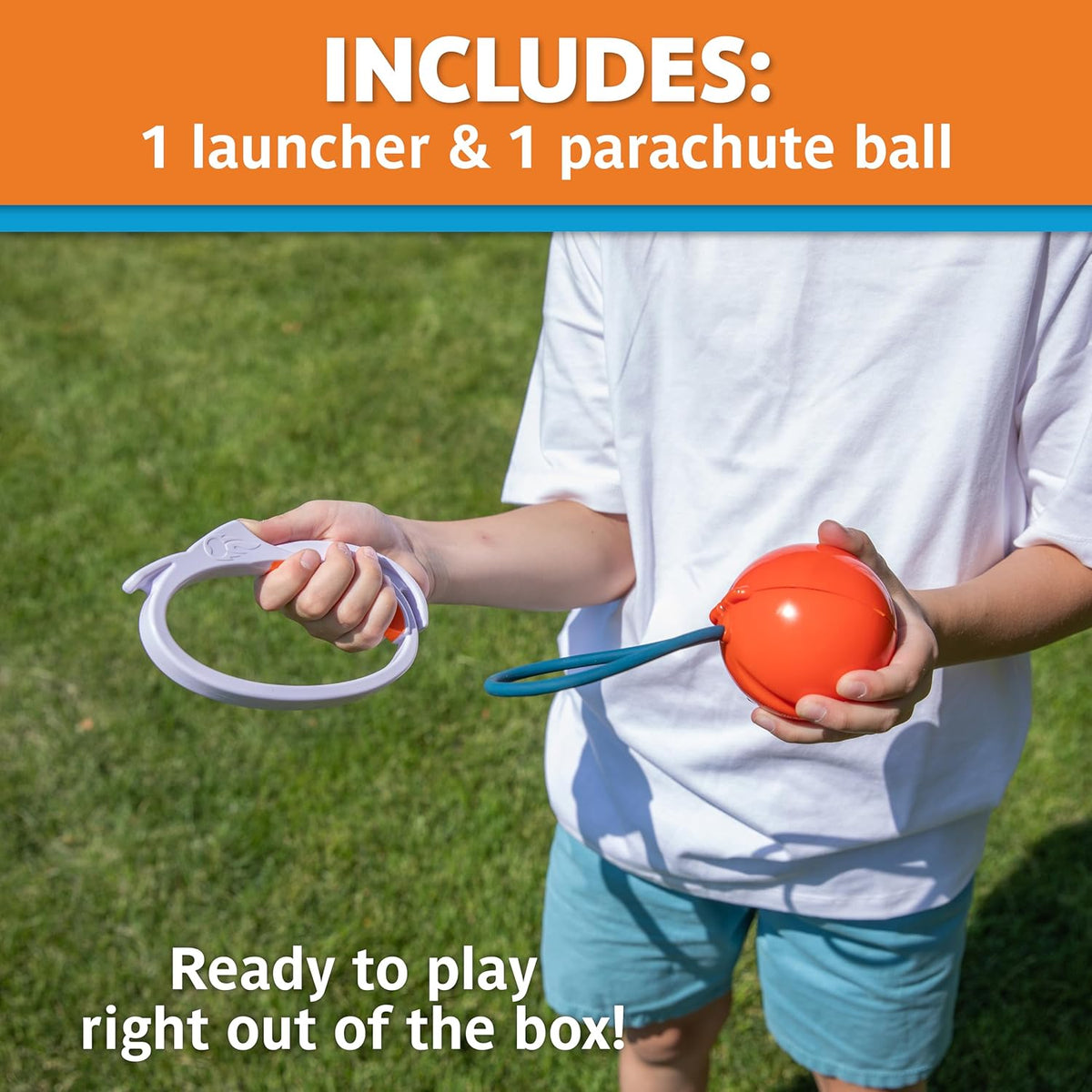 Parachute Slingshot Ball Launcher – Outdoor Family Game for Kids & Adults