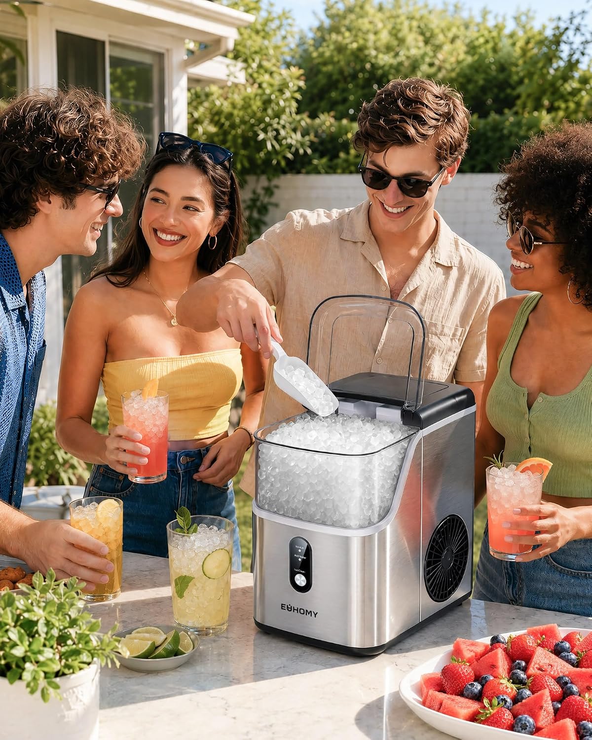 Nugget Ice Maker Countertop – Pebble Ice 35 lbs/Day