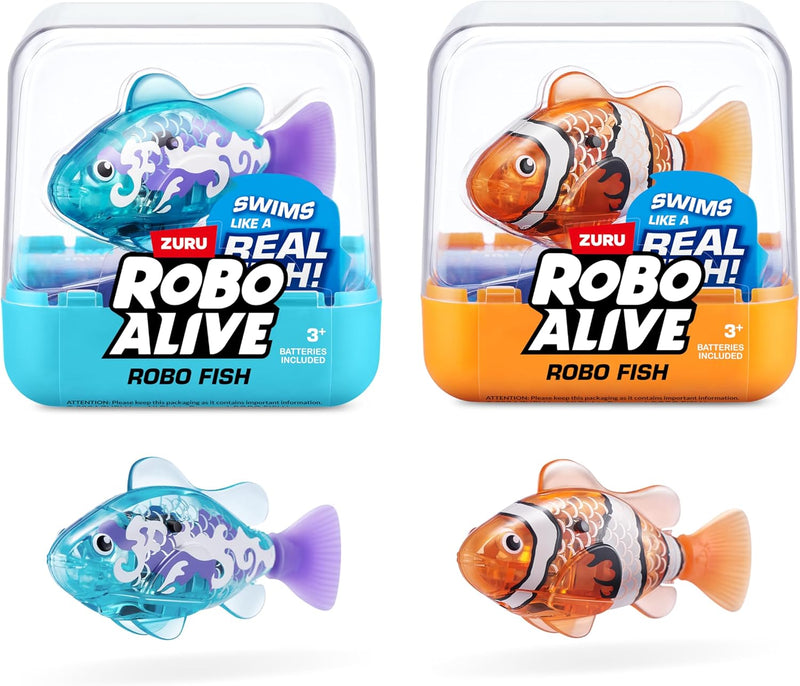 Robo Fish Water-Activated Swimming Toy | Color-Changing Robotic Bath Fish