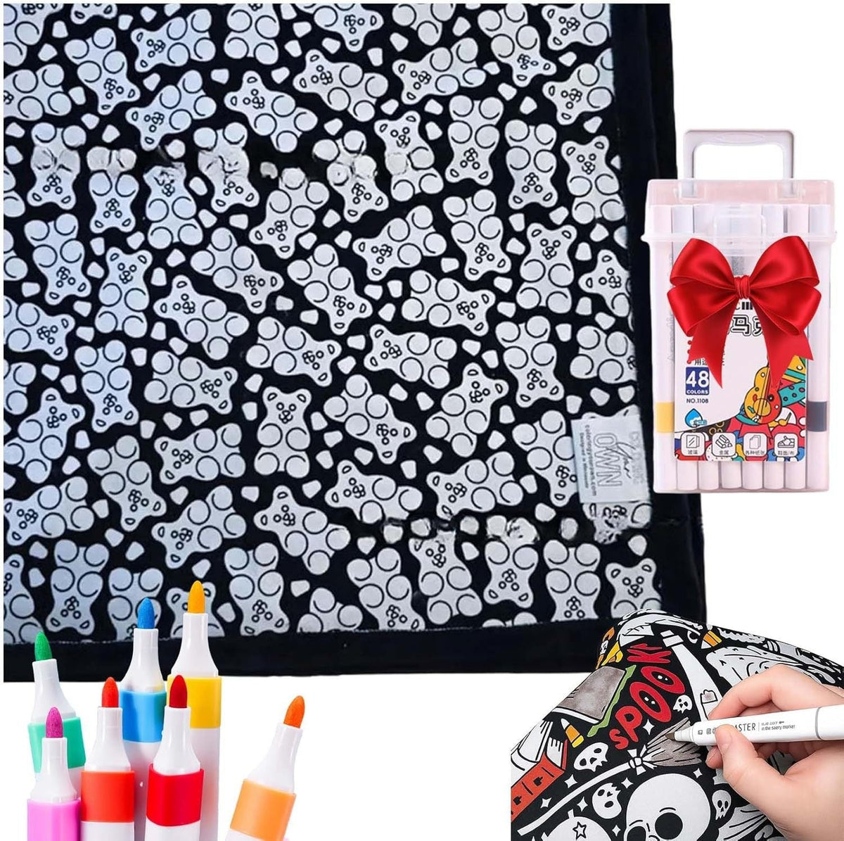 DIY Coloring Blanket With Markers My Modern Mart
