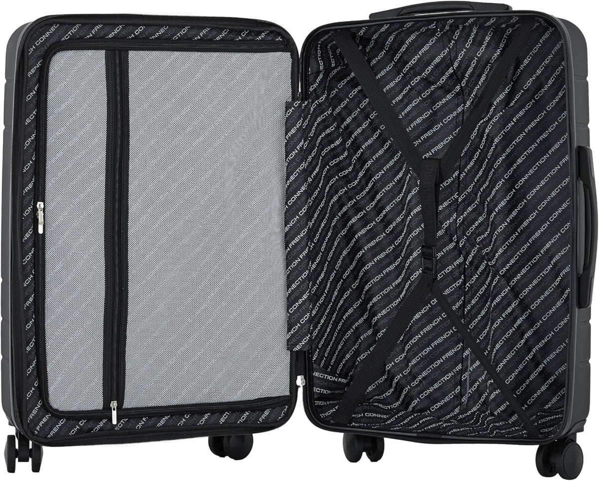 Carry On Luggage with USB Charging Port & Cup Holder | French Connection