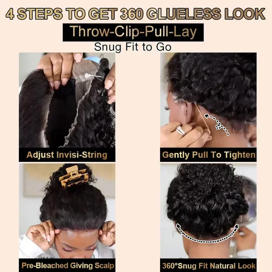 Deep Wave Strap Snug Fit Wig
