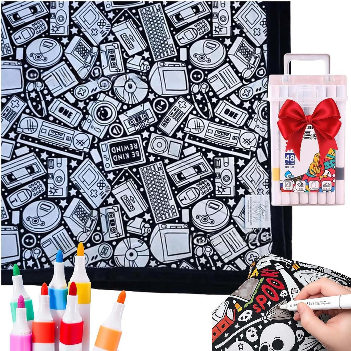 DIY Coloring Blanket With Markers My Modern Mart