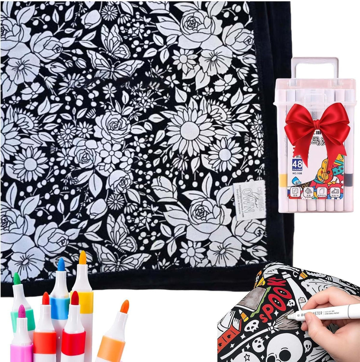 DIY Coloring Blanket With Markers My Modern Mart