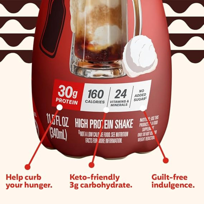 Premier Protein Shake, Limited Edition, Root Beer Float, 30g Protein, 1g Sugar, 24 Vitamins & Minerals, Nutrients to Support Immune Health, 11.5 fl oz, 12 Pack