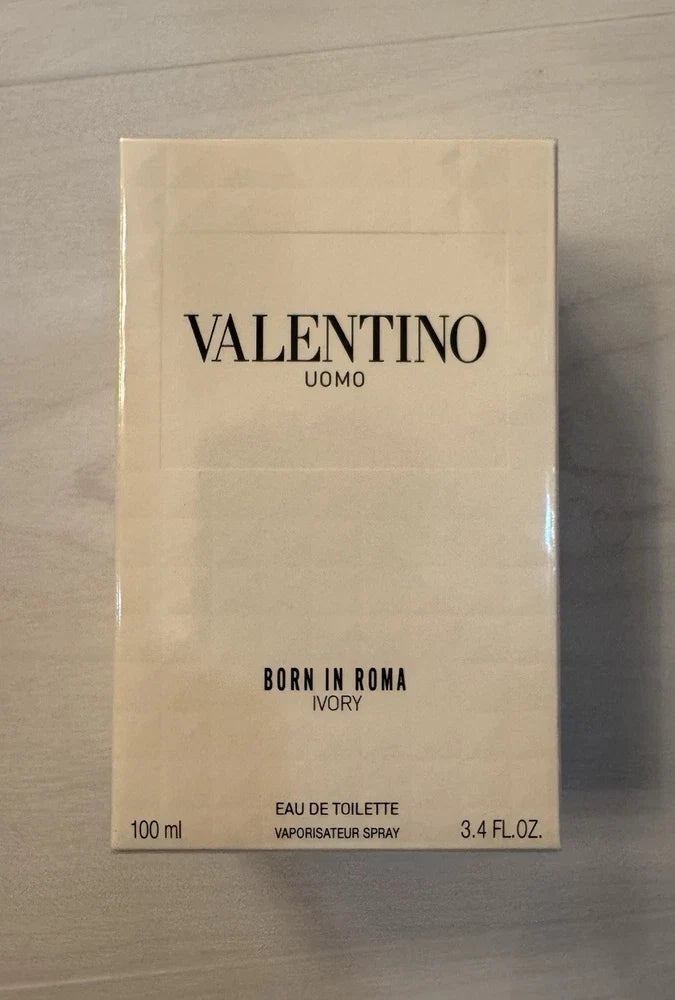 Valentino Uomo Born In Roma Ivory Eau de Toilette for Men – 3.4 oz / 100 ml | New & Sealed