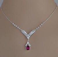 Blue Zirconia Necklace