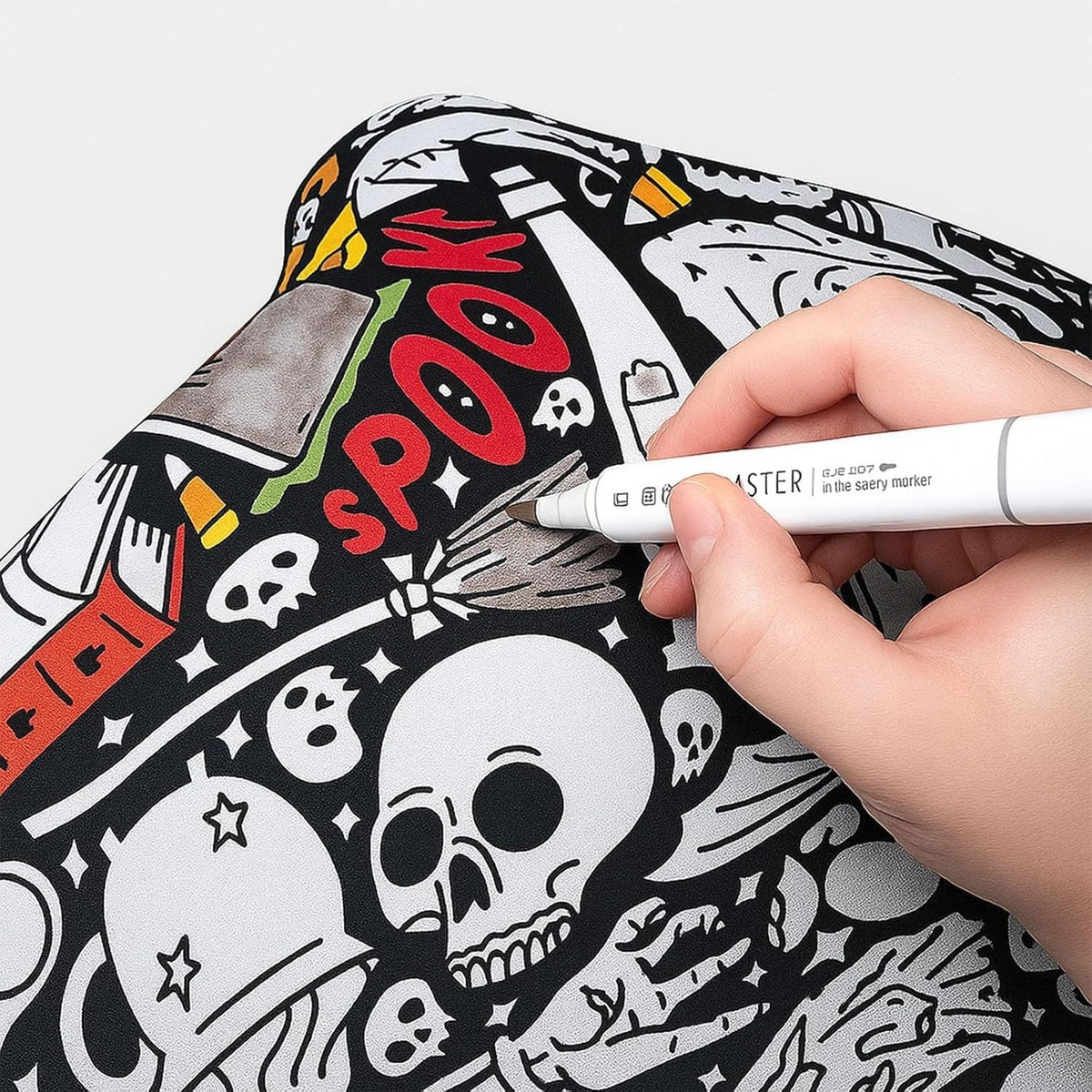 DIY Coloring Blanket with Washable Markers for Kids