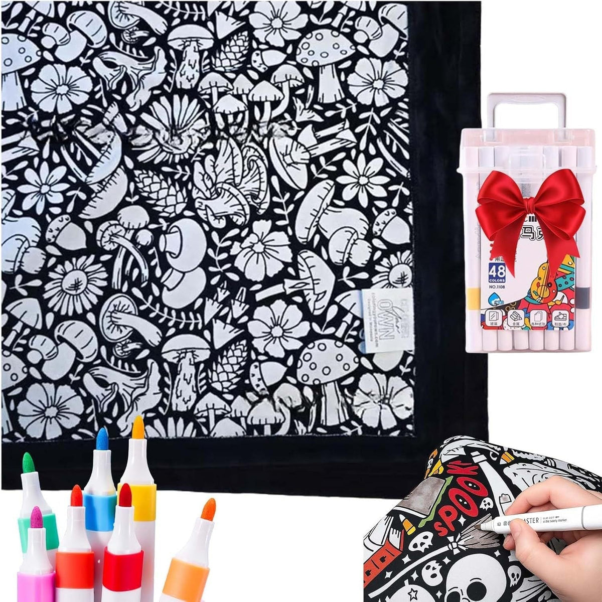 DIY Coloring Blanket With Markers My Modern Mart
