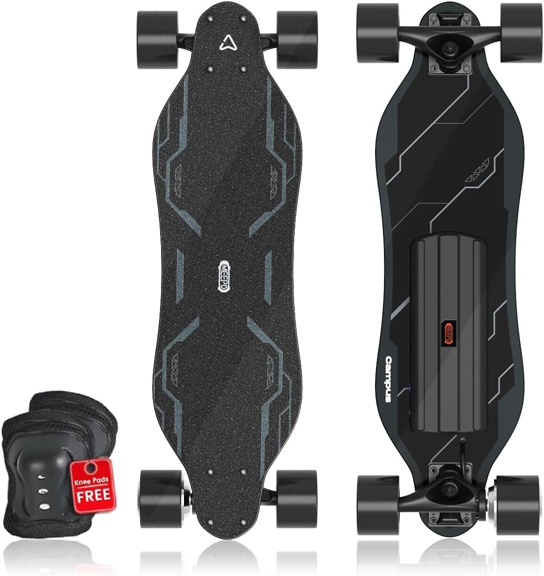 Meepo Campus Electric Skateboard | Beginner E-Skateboard with Remote, 15.5 mph