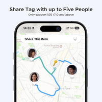 Bluetooth Tracker Tag 4-Pack – Works with Apple Find My, Key & Wallet Finder