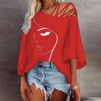 Fashion Stitching Loose Casual Tops