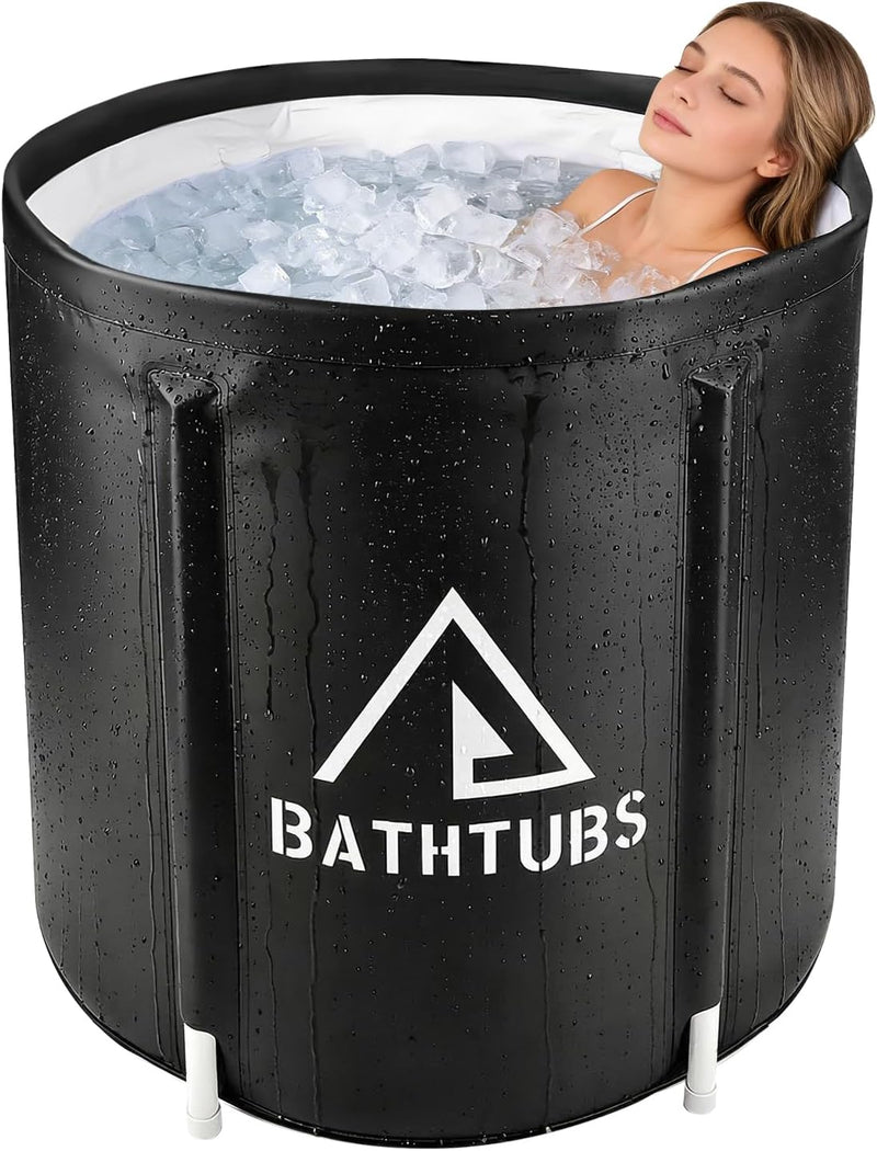 Portable Foldable Bathtub for Adults | Freestanding Soaking Tub for Small Bathrooms
