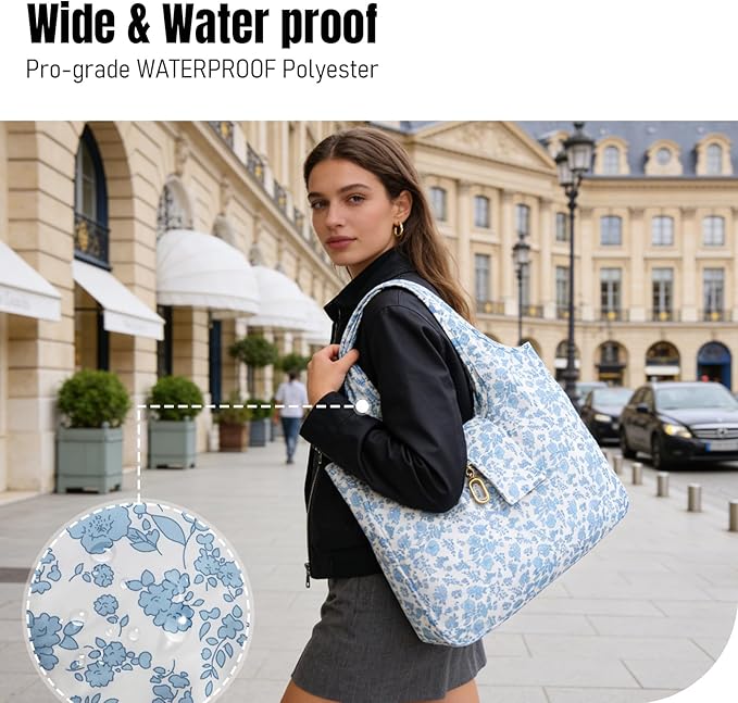 Foldable Keychain Tote Bag – Compact Reusable Floral Bag