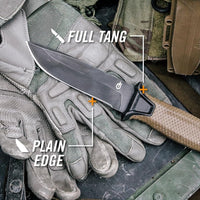 Gerber StrongArm Fixed Blade Survival Knife – Black