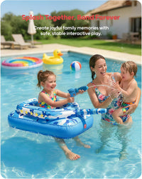 Inflatable Tank Pool Float with Water Cannon for Kids