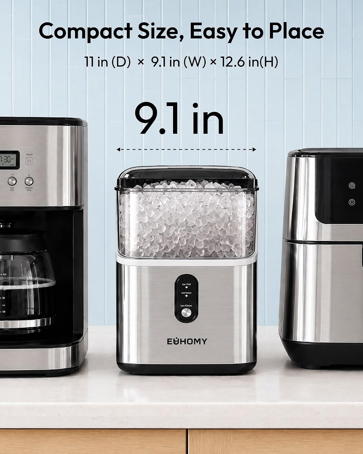 Nugget Ice Maker Countertop – Pebble Ice 35 lbs/Day