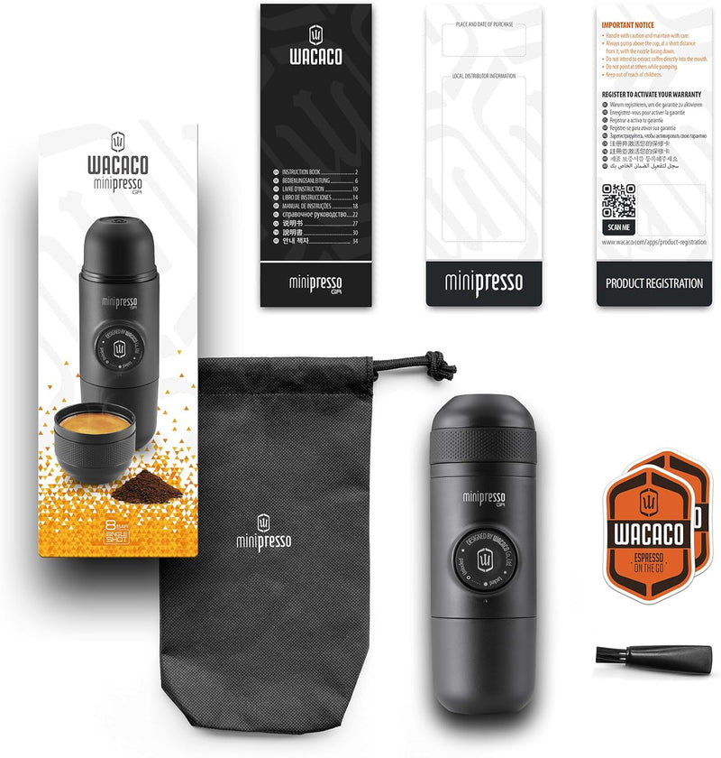 Portable Espresso Maker | Hand-Powered Manual Travel Coffee Machine