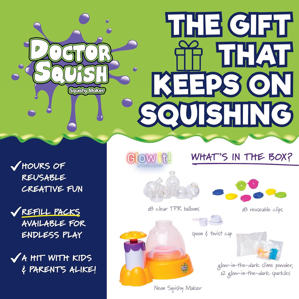 Glow in the Dark Squishy Maker Kit – DIY Set for Kids