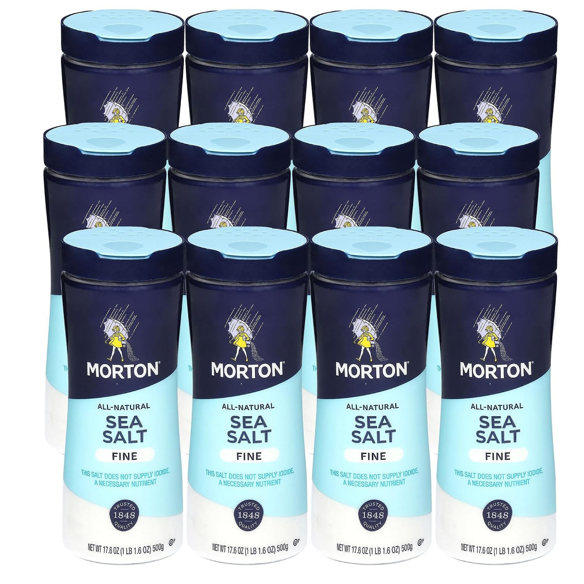 Morton Fine Sea Salt Shaker – All-Purpose Cooking Salt