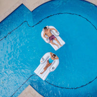 Motorized Pool Lounger Float | 360° Electric Inflatable Chair with Cupholder