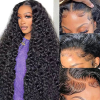 Water Wave Lace Front Human Hair Wigs
