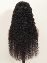Deep Wave Lace Front Human Hair Curly Wigs