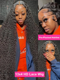 Water Wave Curly Lace Frontal Wigs