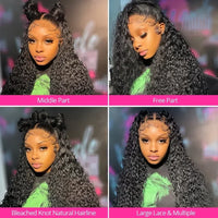 Lace Front Human Hair Curly Wigs