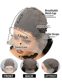 Deep Wave Lace Front Human Hair Curly Wigs