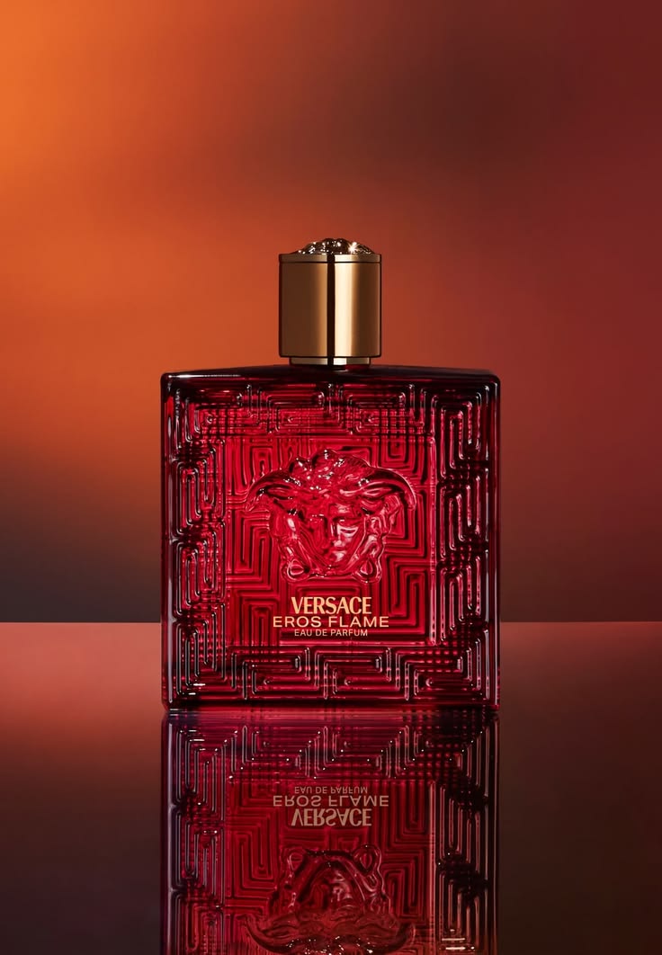 Versace Eros Flame EDP 100ml Spray | Spicy Woody Cologne for Men, 3.4 oz