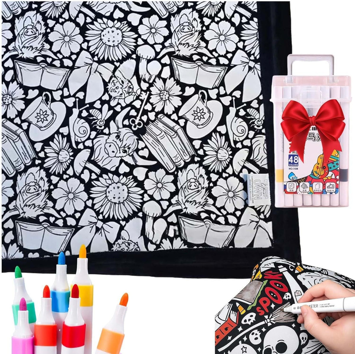 DIY Coloring Blanket With Markers My Modern Mart