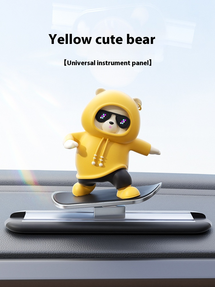 Cartoon Bear Car Skateboard My Modern Mart