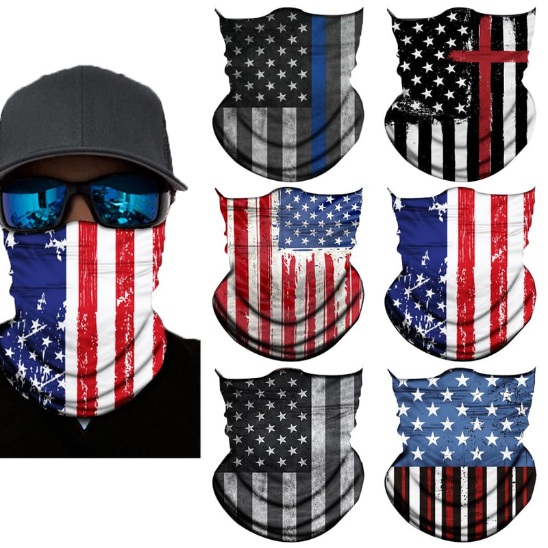 Neck Gaiter Face Mask - UV Protection Sun Bandana | 6-Piecs Set