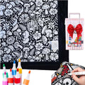 DIY Coloring Blanket with Washable Markers for Kids