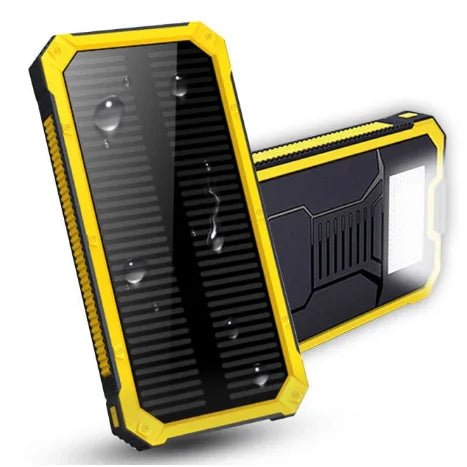 Solar Power Bank 49800mAh – Wireless Charging & Flashlight