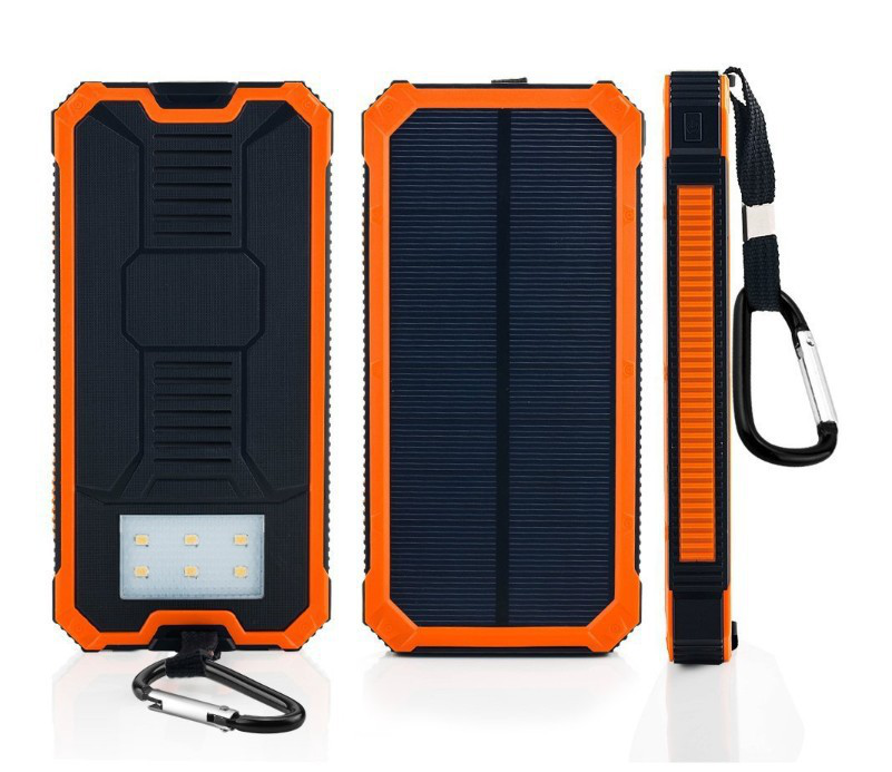 Solar Power Bank 49800mAh – Wireless Charging & Flashlight
