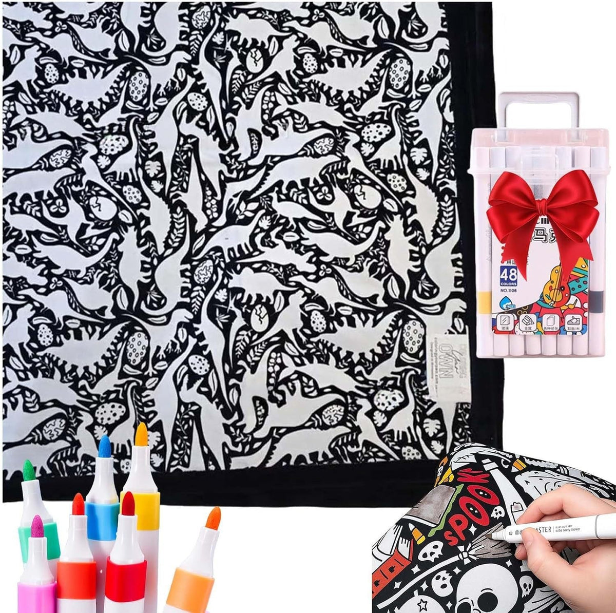 DIY Coloring Blanket With Markers My Modern Mart