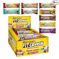 FITCRUNCH Snack Size Protein Bars, 6-Layer Baked Bar, 3g of Sugar, Gluten Free & Soft Cake Core (9 Count, Flavor Lovers)