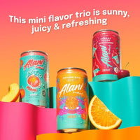 Alani Nu VARIETY PACK (CHERRY SLUSH, JUICY PEACH, ORANGE KISS), Low Calorie Energy Drinks, 100mg Caffeine, Biotin, B Vitamins, Zero Sugar, 10 Calories or Less, 8 Fl Oz Cans, 12 Pack