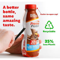 Premier Protein Shake, Chocolate Peanut Butter, 30g Protein, 1g Sugar, 24 Vitamins & Minerals, Nutrients to Support Immune Health, 11.5 Fl Oz, 12 Count
