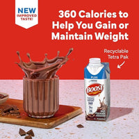 BOOST Plus Nutritional Drink, Rich Chocolate, 8 fl oz (Pack of 24)