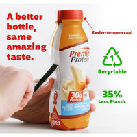 Premier Protein Liquid Protein Shake, Caramel, 30g Protein, 1g Sugar, 24 Vitamins & Minerals, Nutrients to Support Immune Health 11.5 fl oz Bottle (12 Pack)